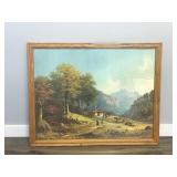 Famed Picture of Farmers up in the Mountains (Glass is Broke)