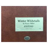 Picture Box - Winter Whitetails by Bruce Miller (The Danbury Mint)