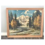 Framed Art Picture by Robert Wood ‘46 - Winters Arrival