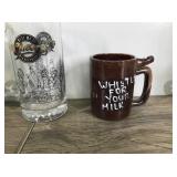 Lot of Collectible Glasses & Mugs - Pepsi - Harley Davidson - Ford - Cheers - Davy Crockett - McDonald’s - A&W and More