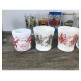Lot of Collectible Glasses & Mugs - Pepsi - Harley Davidson - Ford - Cheers - Davy Crockett - McDonald’s - A&W and More