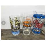 Lot of Collectible Glasses & Mugs - Pepsi - Harley Davidson - Ford - Cheers - Davy Crockett - McDonald’s - A&W and More