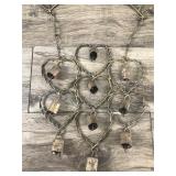 Metal Welcome Hanging Sign with Bells