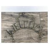 Metal Welcome Hanging Sign with Bells