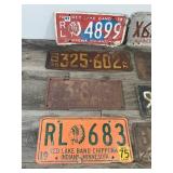 Lot of 8 Collectible License Plates