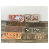 Lot of 8 Collectible License Plates