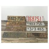 Lot of 8 Collectible License Plates