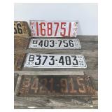 Lot of 8 Collectible License Plates