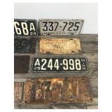 Lot of 8 Collectible License Plates