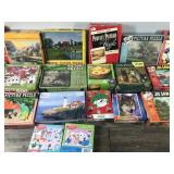 Large Lot of Puzzles - Some are Old