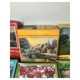 Large Lot of Puzzles - Some are Old