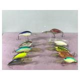 Lot of 10 Norman Fishing Lures