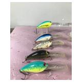 Lot of 10 Norman Fishing Lures