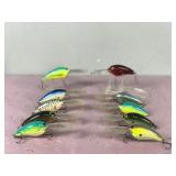 Lot of 10 Norman Fishing Lures