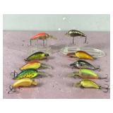 Lot of 10 Norman Fishing Lures