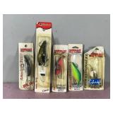 Lot of 5 Norman Fishing Lures in Original Packages