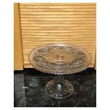 Vintage Uranium Pedestal Cake Stand