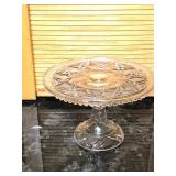 Vintage Uranium Pedestal Cake Stand