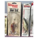 Lot of 5 Norman Fishing Lures in Original Packages