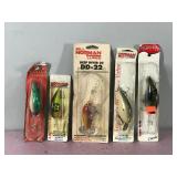 Lot of 5 Norman Fishing Lures in Original Packages