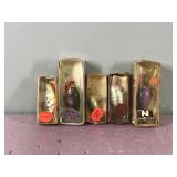 Lot of 5 Norman Fishing Lures in Packages