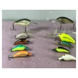 Lot of 10 Norman Fishing Lures