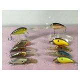 Lot of 10 Norman Fishing Lures