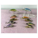 Lot of 10 Norman Fishing Lures