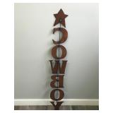 Metal Wall Hanging Art Decor - “Cowboy”