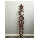 Metal Wall Hanging Art Decor - “Cowboy”