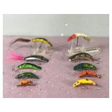 Lot of 10 Lazy Ike Fishing Lures