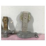 3 - Vintage Lead / Brass Fishing Trolleys