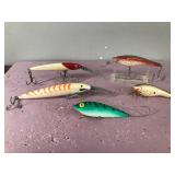 Lot of 5 Large Fishing Lures