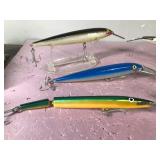 Lot of 6 Large Rapala Fishing Lures