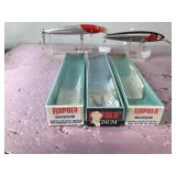 Lot of Rapala Fishing Lures with Boxes