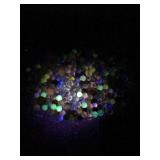 Lot of Collectible Marbles - some of them glow green when hit with a black light