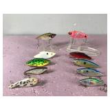 Lot of 10 Fishing Lures - Most of them are rattle raps
