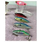 Lot of 10 Fishing Lures - Most of them are rattle raps