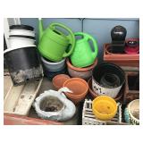 Large Lot of Flower Pots - Yard Ornaments - Bird Feeders and More