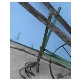 Vintage Push Plow, Single Wheel Garden Plow Cultivator