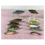 Lot of 10 Rat-L-Trap Fishing Lures