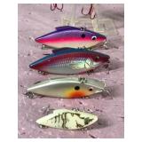 Lot of 10 Rat-L-Trap Fishing Lures