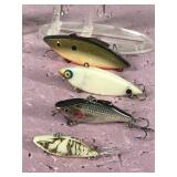 Lot of 10 Rat-L-Trap Fishing Lures