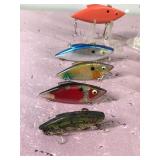 Lot of 10 Rat-L-Trap Fishing Lures