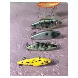 Lot of 10 Ray-L-Trap Fishing Lures