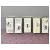 Lot of 5 Bill Lewis Ray-L-Trap Fishing Lures in Plastic Containers