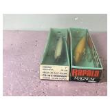 2 - Large Magnum Rapala Fishing Lures in Boxes