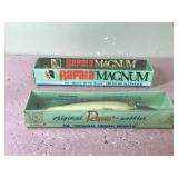 2 - Large Magnum Rapala Fishing Lures in Boxes