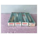 Lot of 4 Large Rapala Fishing Lures in Boxes