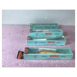 Lot of 4 Large Rapala Fishing Lures in Boxes